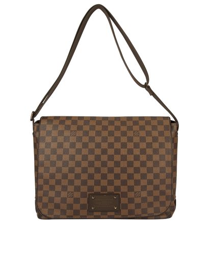 GM Brooklyn Damier Ebene Messenger Bag, front view